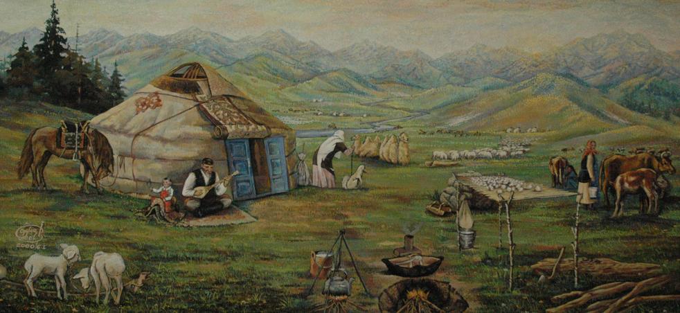 Казахский ауыл